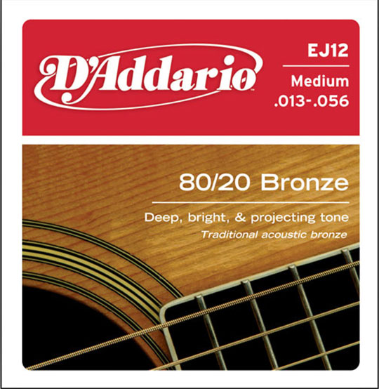 D'Addario 80/20 Bronze EJ Series - Click Image to Close