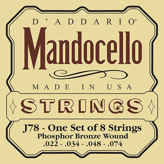 D'Addario Mandocello Strings J78 - Click Image to Close