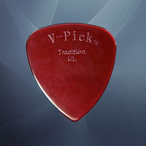 V-Picks Tradition Ultra-Lite Ruby Red - Click Image to Close