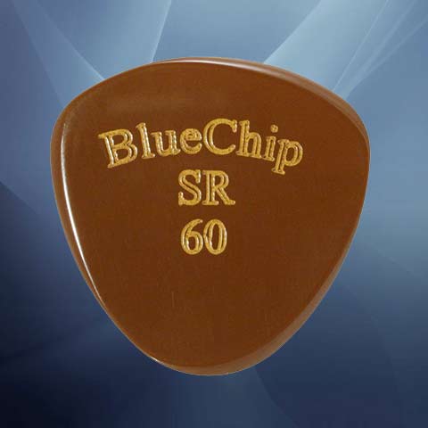 Bluechip SR60 Extremely Rounded Triangle flatpick - Click Image to Close