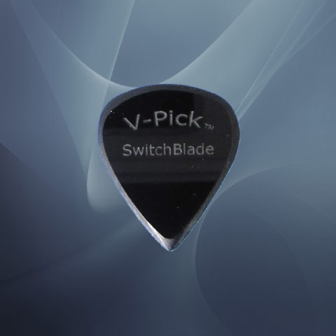 V-Picks Black Acylic Switchblade Flatpick